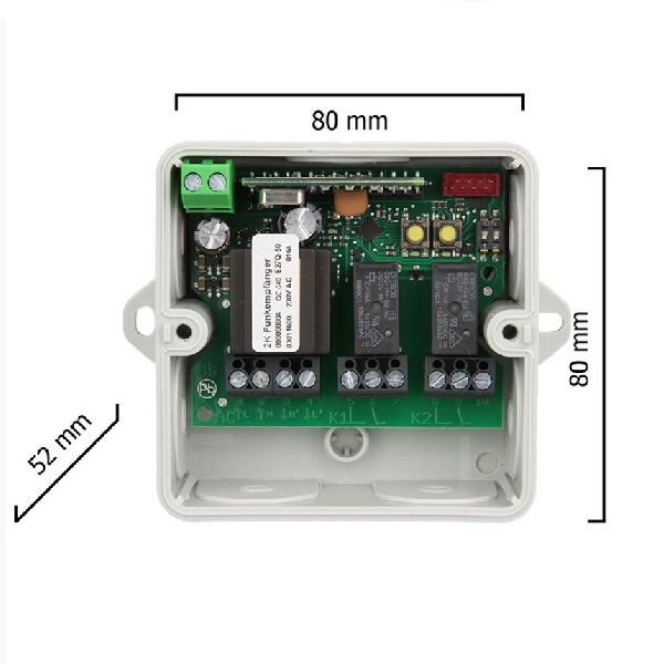 Récepteur Dickert_E27Q_dimensions A saisir LOT de télécommande Dickert à bas prix